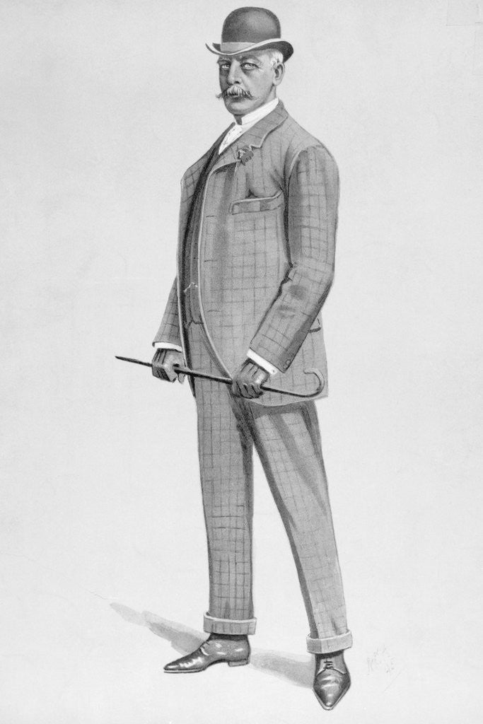 Detail of Portrait of a New York Herald Founder Bennett James Gordon by Anonymous