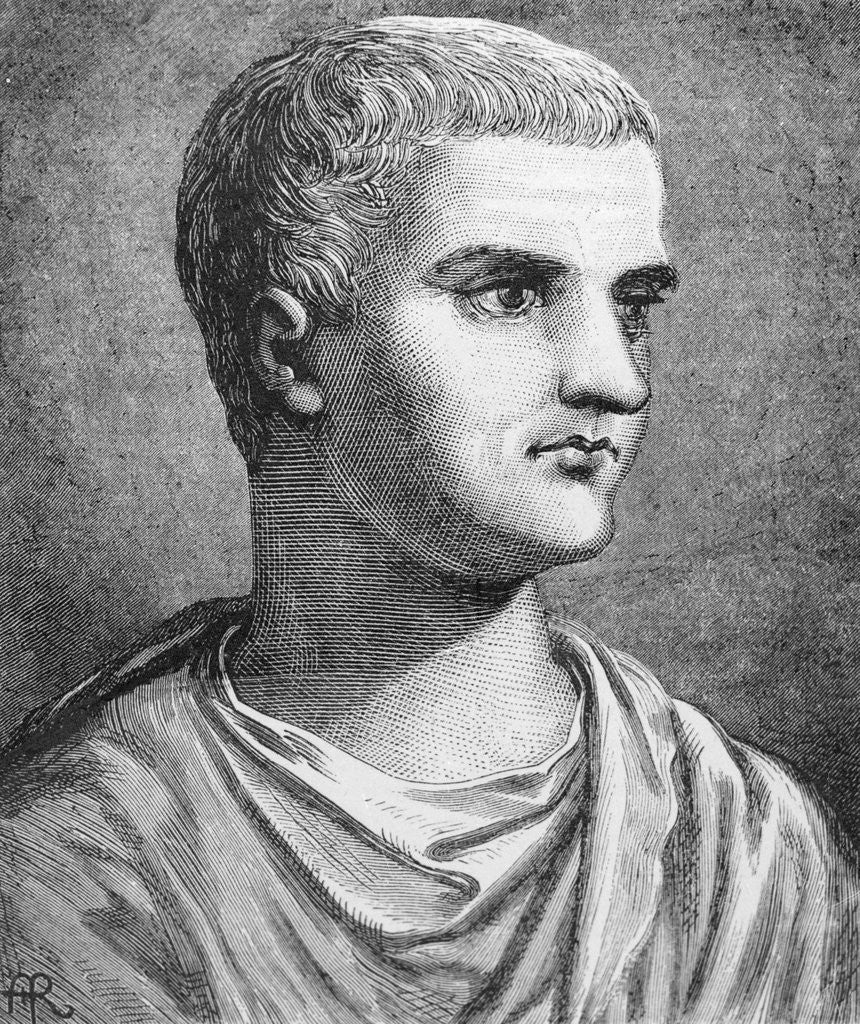 Detail of Portrait of Tiberius by Anonymous