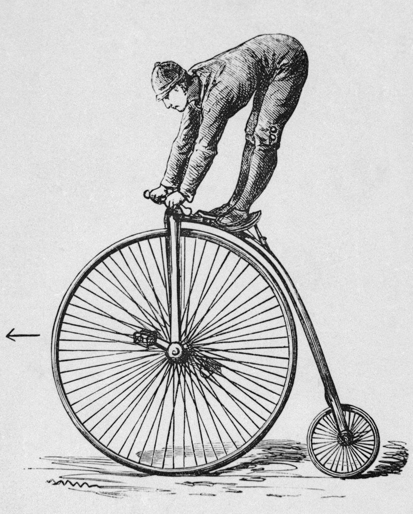 Detail of Acrobat Riding Bicycle by Anonymous