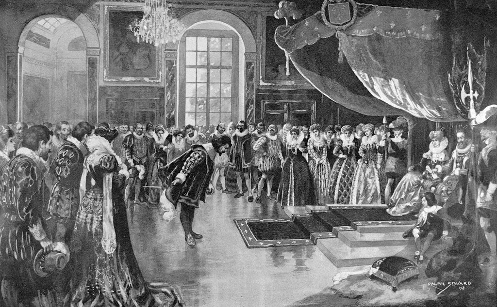 Detail of Samuel de Champlain Greeting Henry IV by Anonymous
