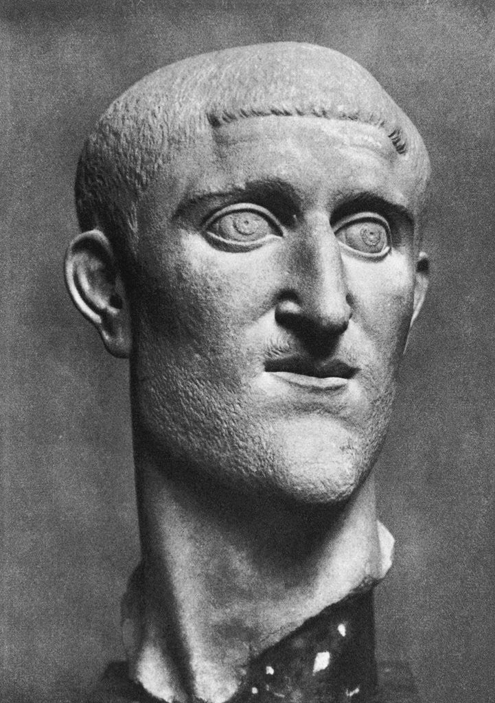 Detail of Sculpture of Gaius Julius Versus Maxixminus by Anonymous