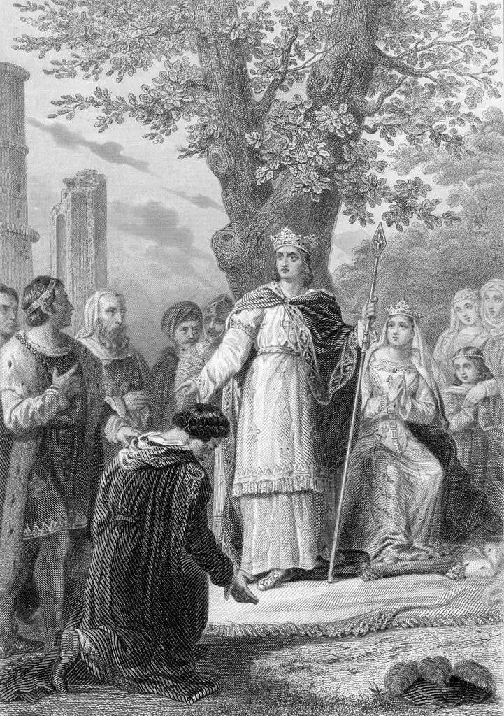 Detail of King Louis IX Administering Justice by Anonymous