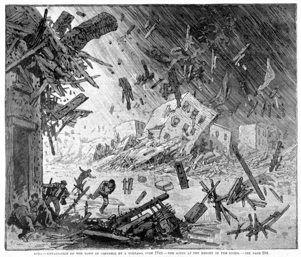 Detail of Tornado in Iowa by Anonymous