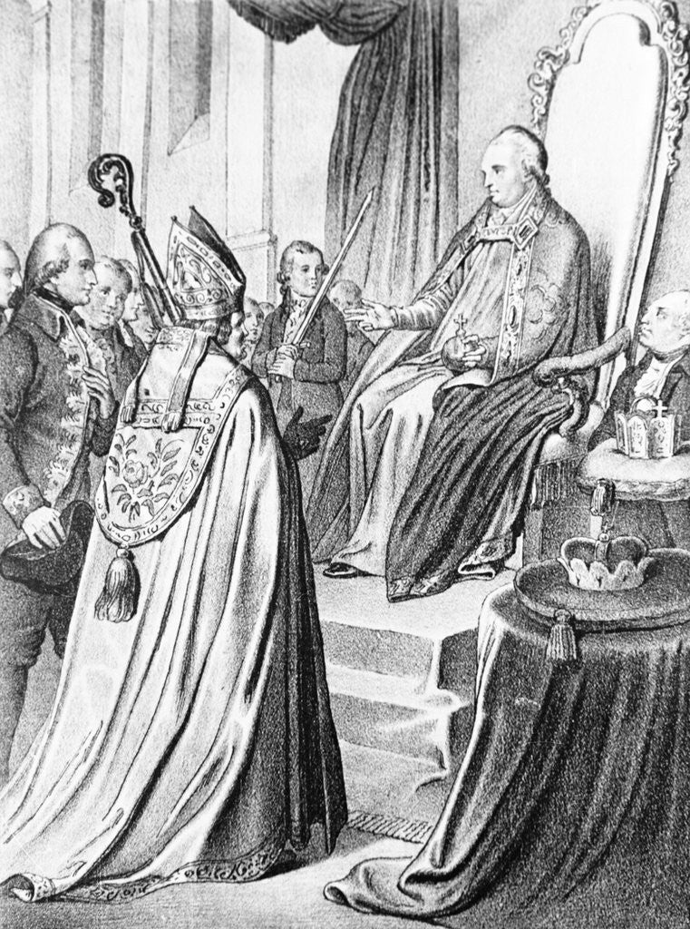 Detail of Crowning Leopold II Emperor by Anonymous