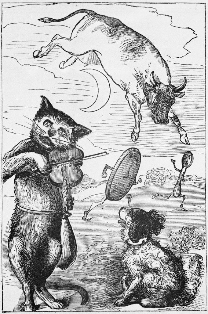 Detail of Illustration for Mother Goose Nursery Rhyme by Anonymous