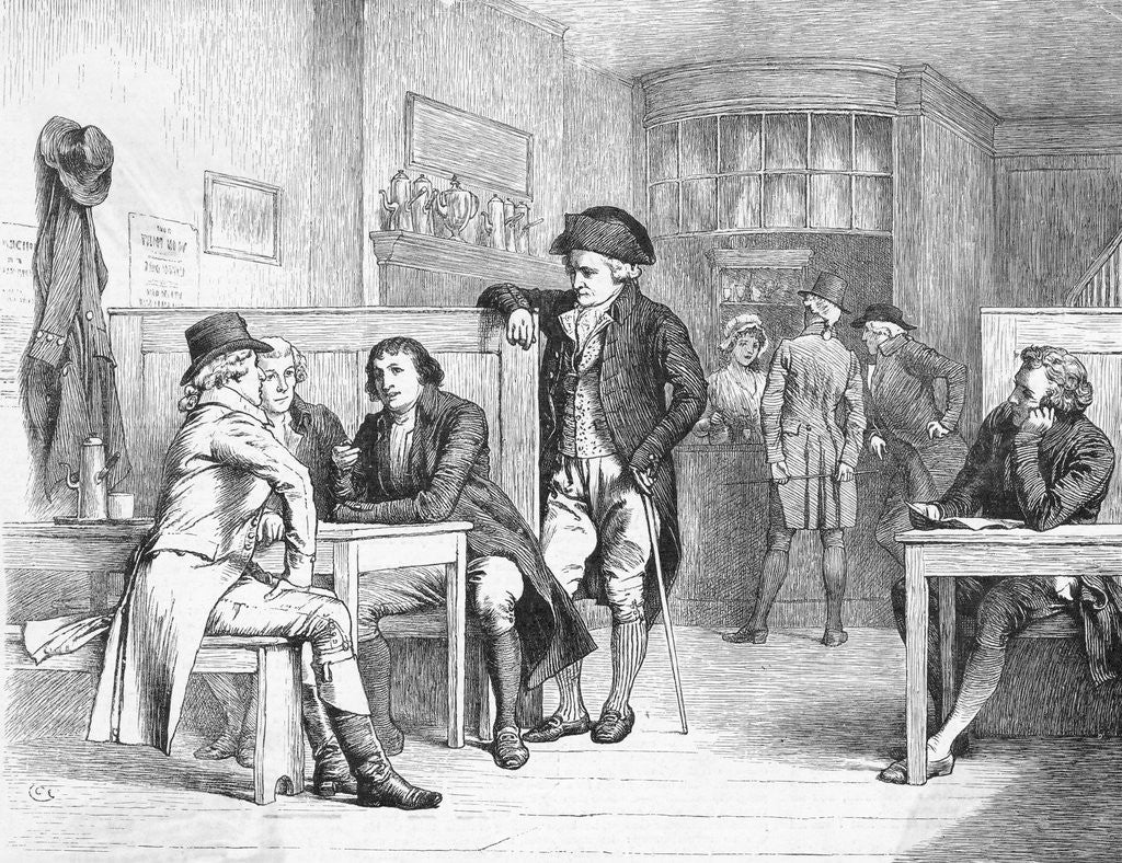 Detail of 18th Century Coffee Shop by Anonymous