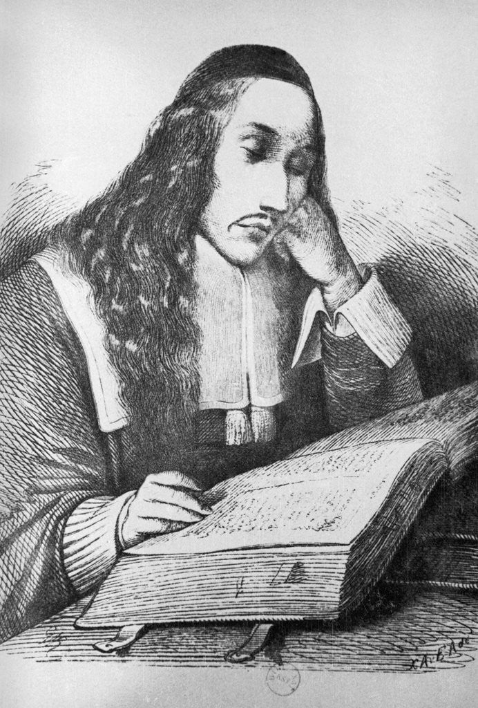 Detail of Spinoza Studying Philosophy by Anonymous