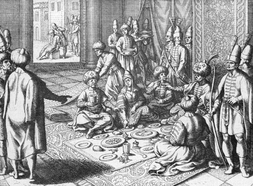 Detail of Banquet for Bajazeth II by Anonymous