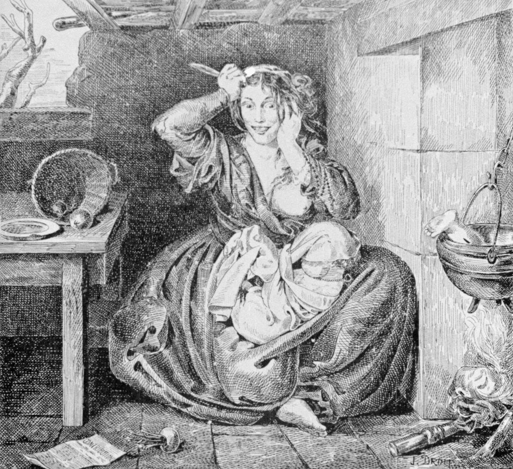 Detail of Mother Drowning Baby by Anonymous