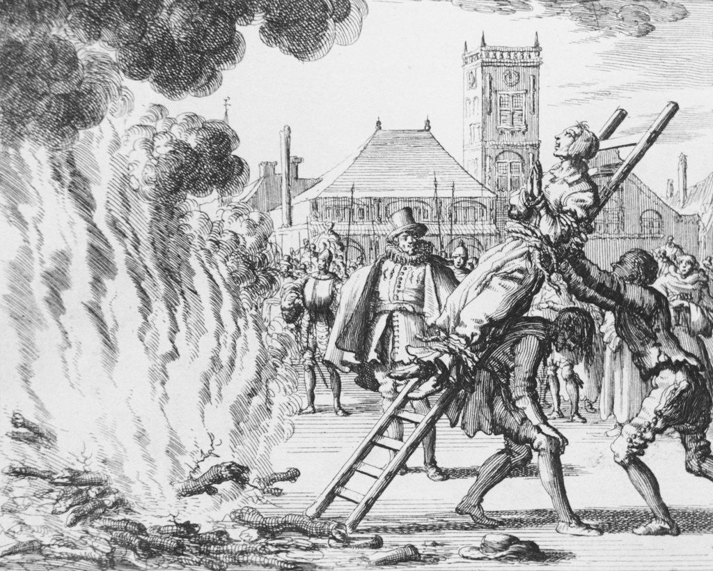 Detail of Anneken Hendriks Being Burned Alive by Anonymous