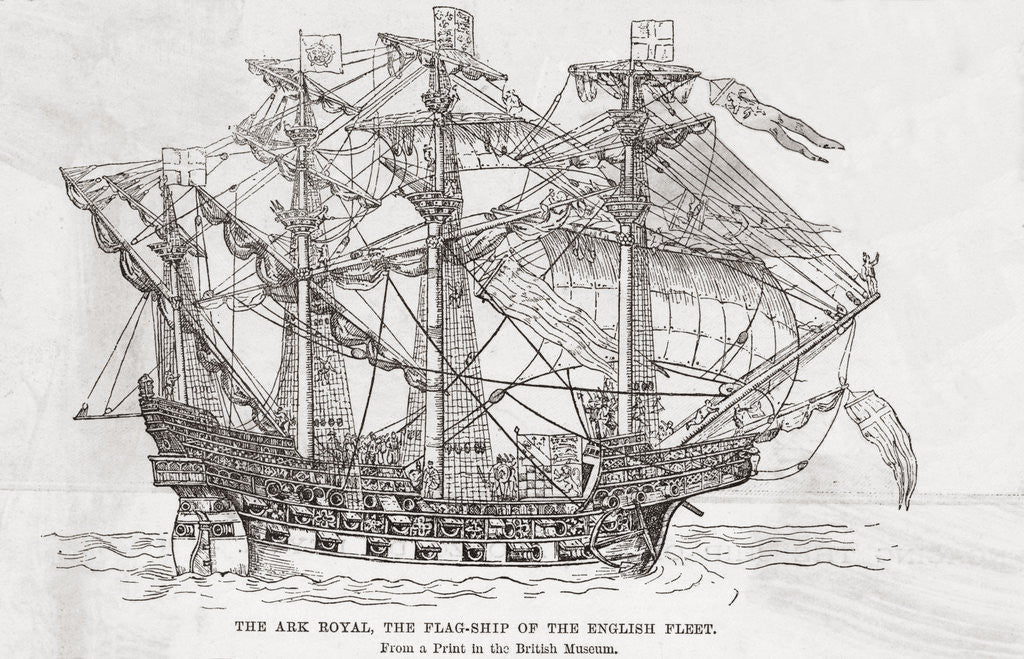 Detail of The Ark Royal by Anonymous