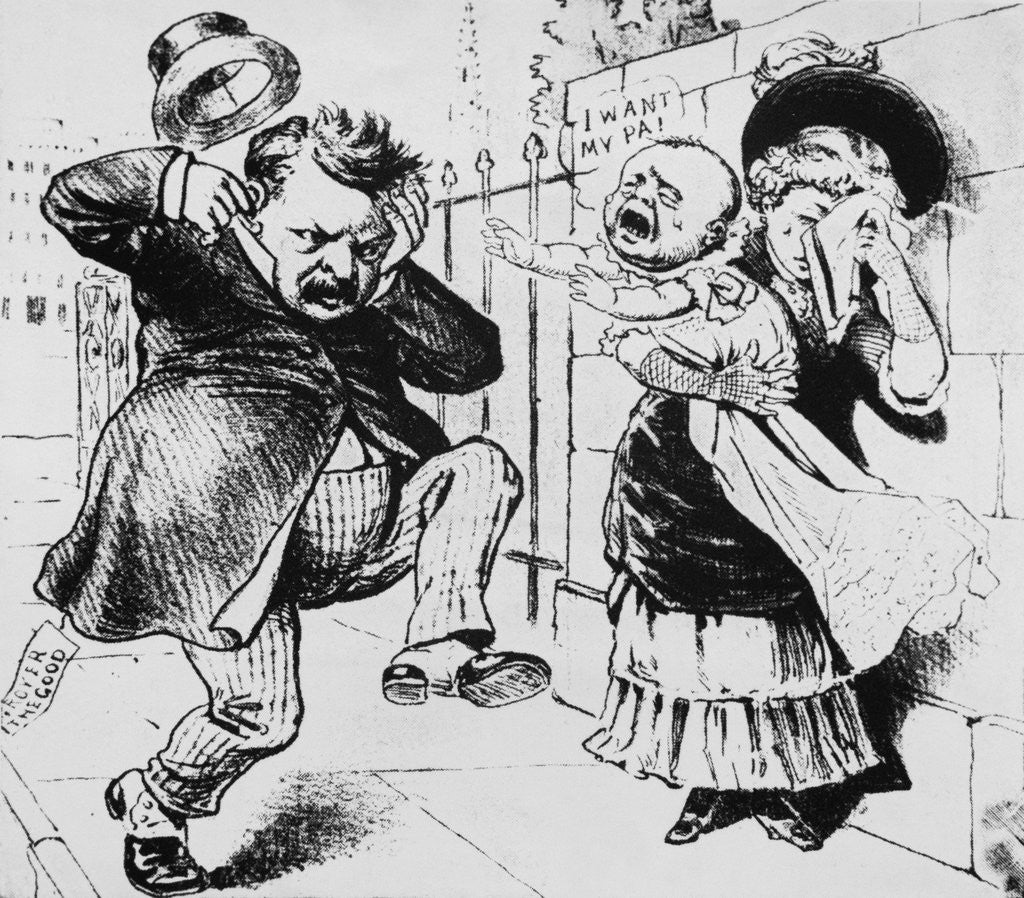 Detail of Grover Cleveland Tormented/Child/Illustr by Corbis