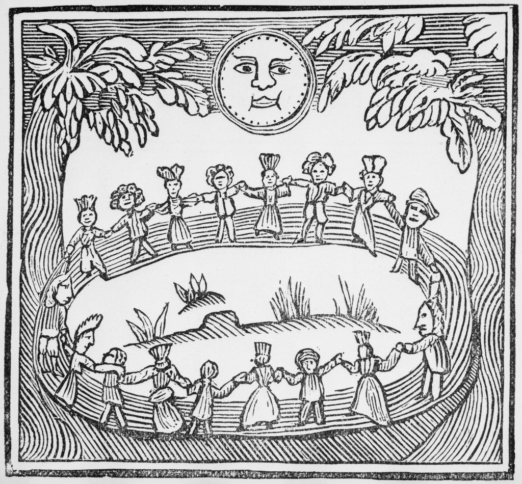 Detail of Illustration Of A Witch Dance by Corbis