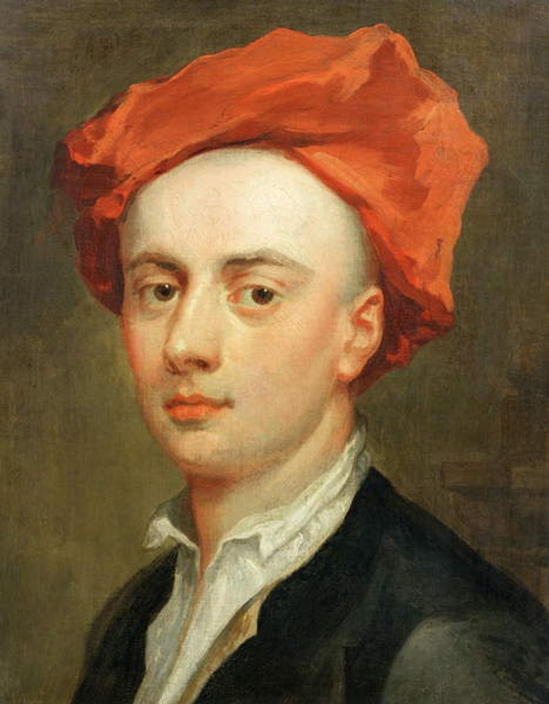 Detail of Portrait of John Gay, author of The Beggar's Opera by Jonathan Richardson