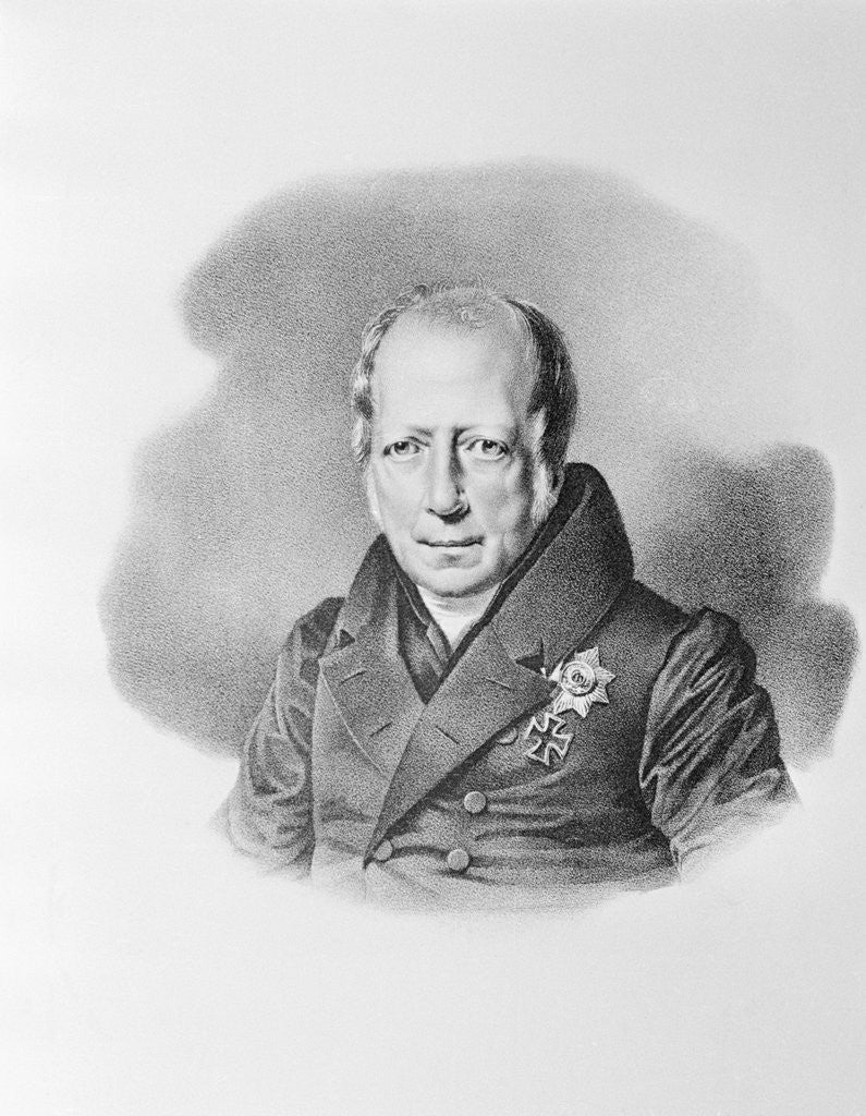 Detail of Portrait of Baron Wilhelm von Humboldt by Anonymous
