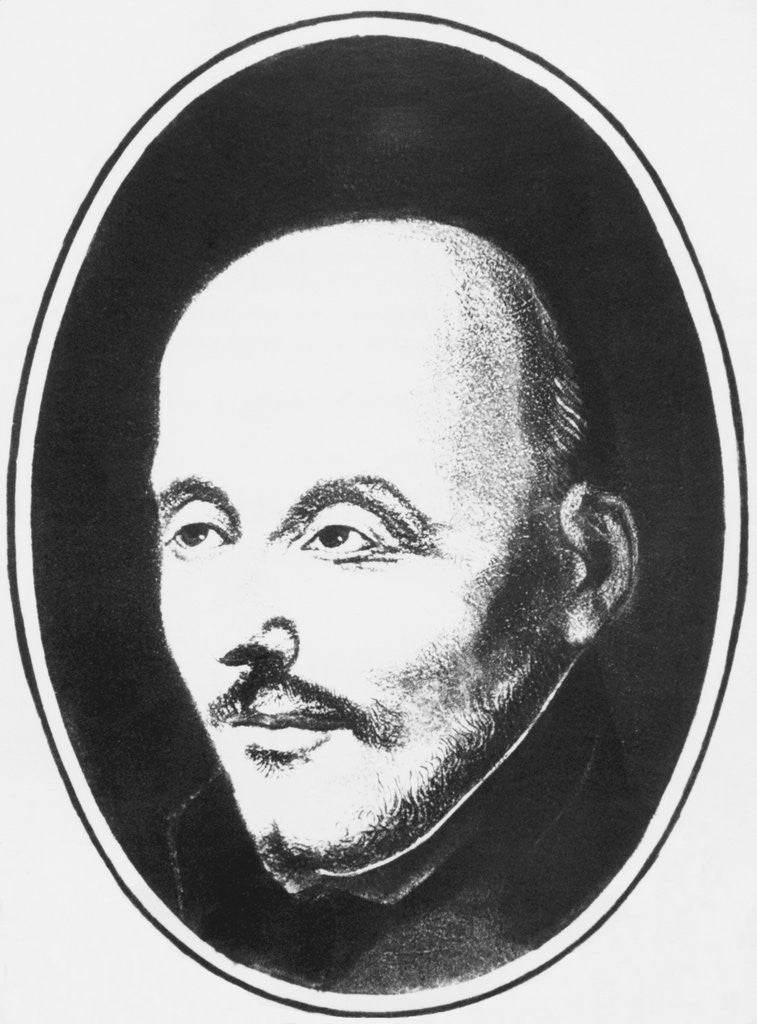 Detail of Portrait of Ignatius of Loyola by Coello