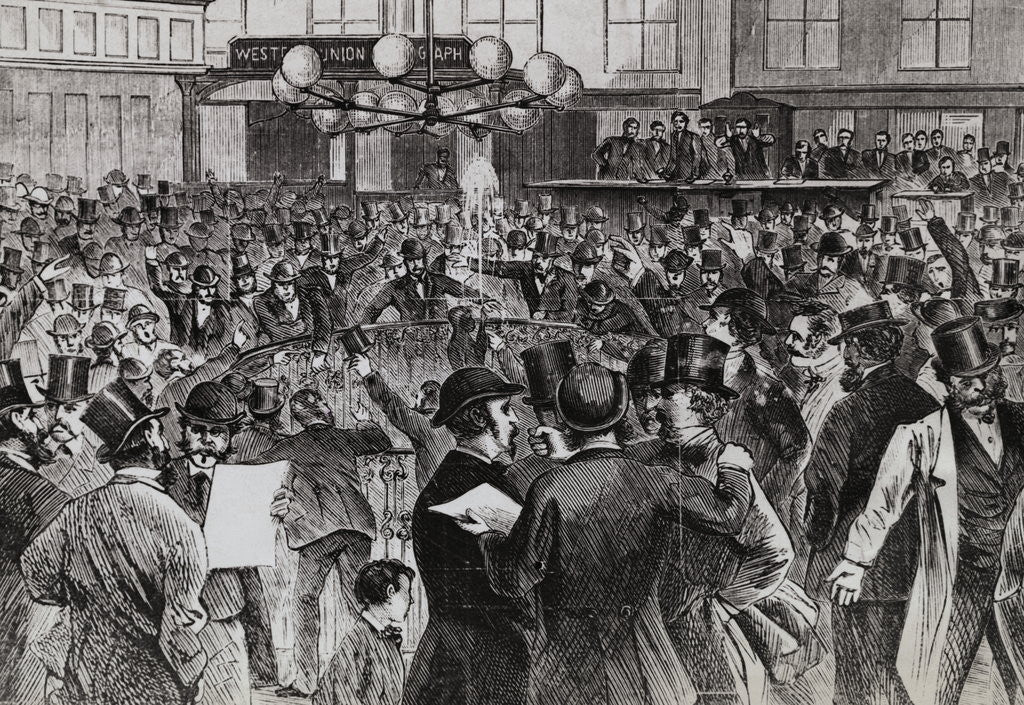 Detail of Excitement in the Gold Room by Anonymous