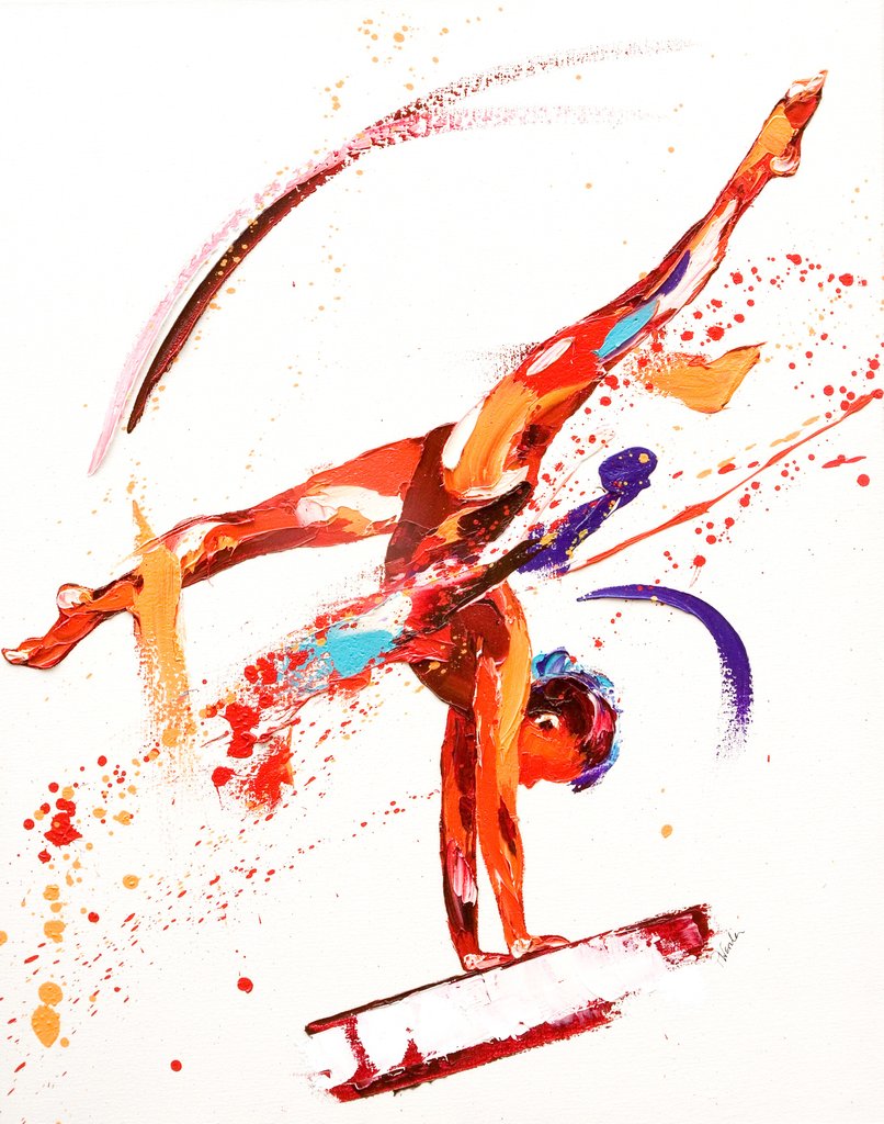 Detail of Gymnast One, 2010 by Penny Warden