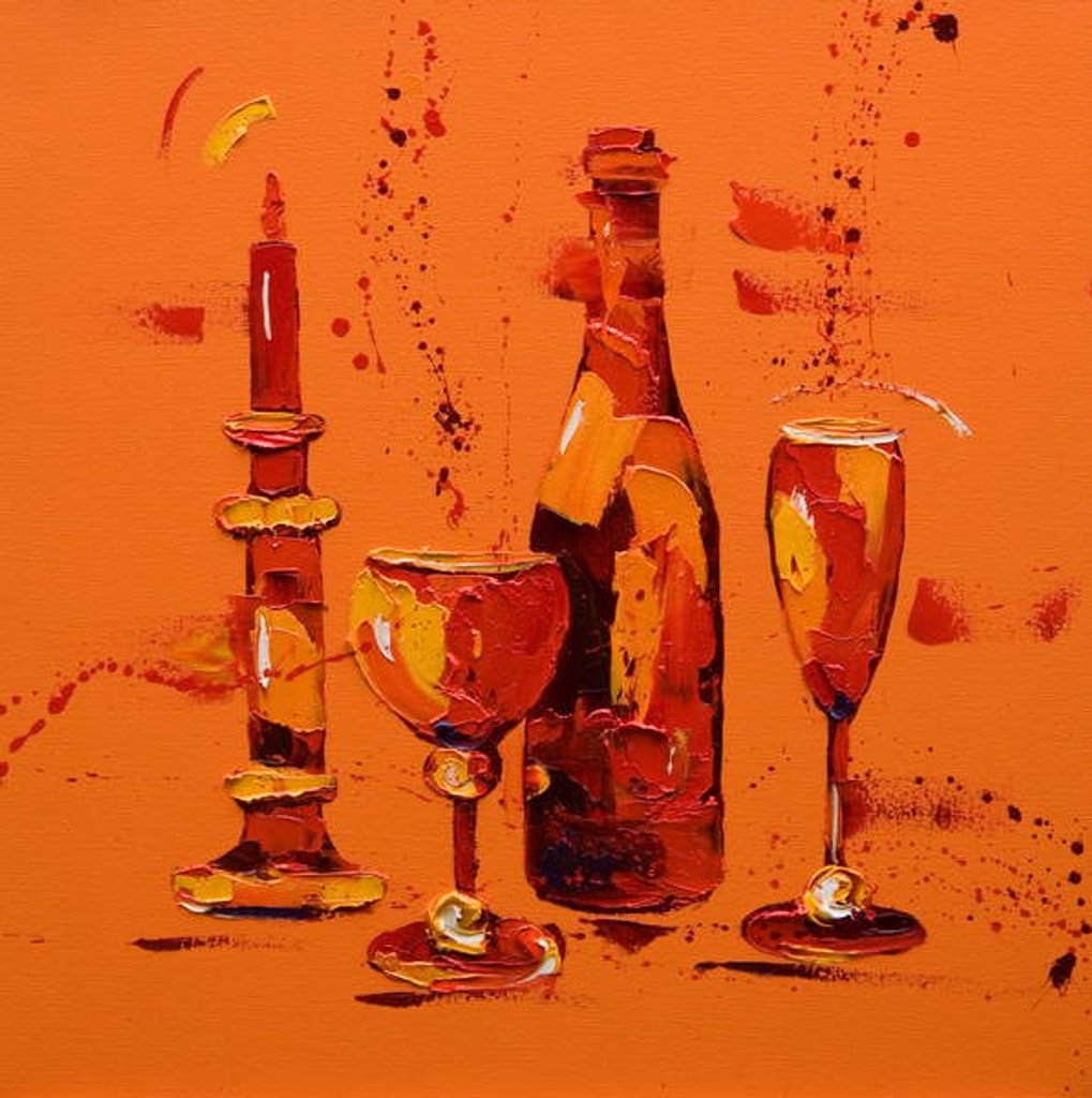 Detail of Still Life in Orange, 2005 by Penny Warden