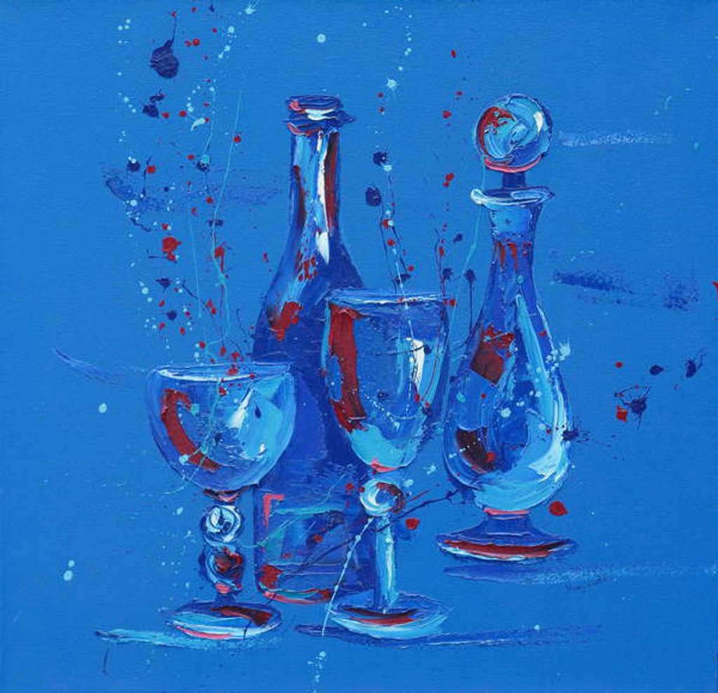Detail of Still Life in Blue, 2005 by Penny Warden