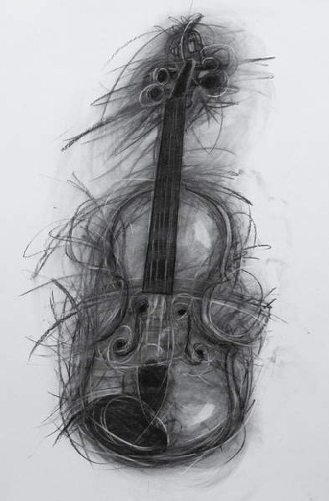 Detail of Violin, 2005 by Penny Warden
