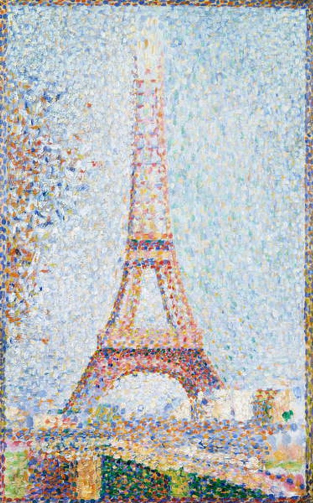 Detail of The Eiffel Tower, 1889 by Georges Pierre Seurat