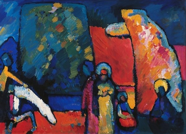 Detail of Improvisation No 2, 1909 by Wassily Kandinsky