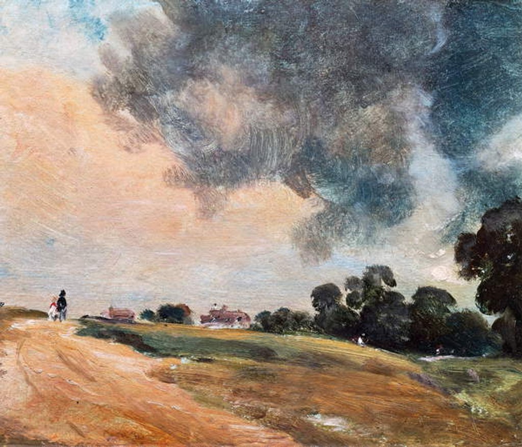 Detail of View at Hampstead, looking due East, 1823 by John Constable