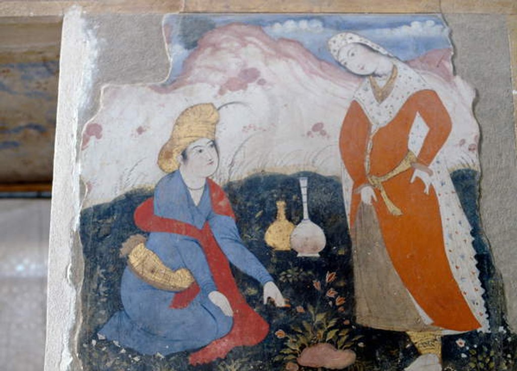 Detail of Female figures with bottles, 1647 by Persian School