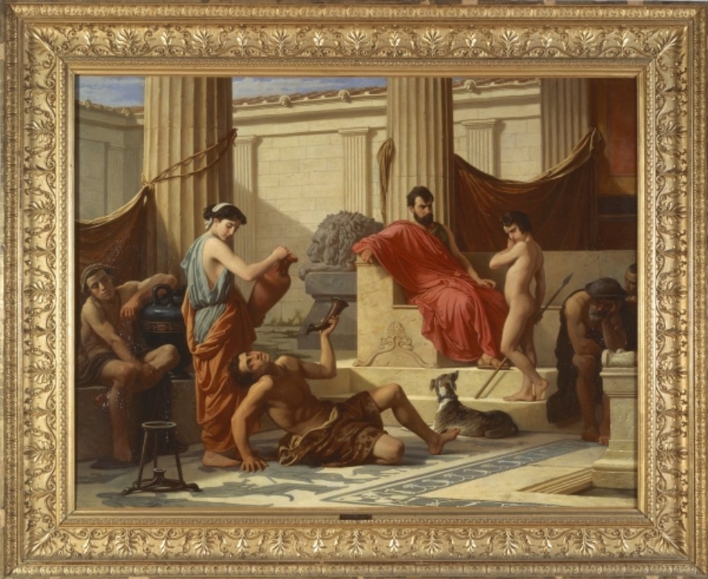 Detail of Education in Sparta, 1889 by Luigi Mussini