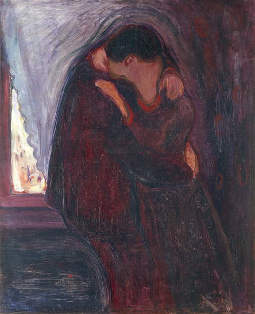 Detail of The Kiss, 1897 by Edvard Munch