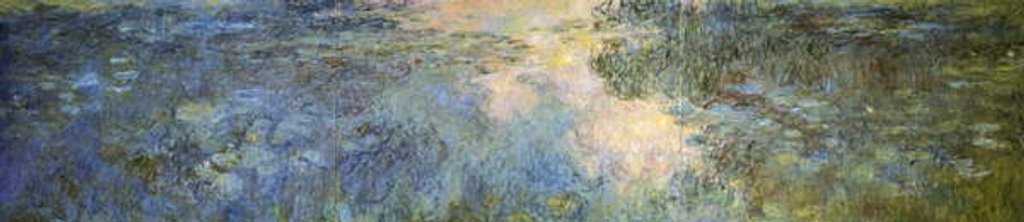 Detail of Pond of water lilies, 1917-20 by Claude Monet