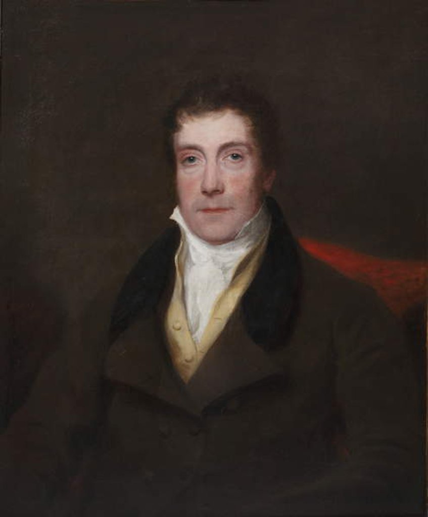 Detail of Portrait of George Beadnell, 1830-35 by Henry William Pickersgill