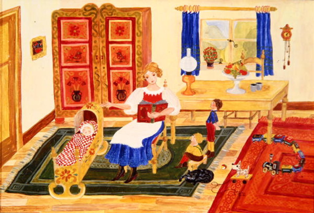 Detail of Mother with Children by Ditz Ditz