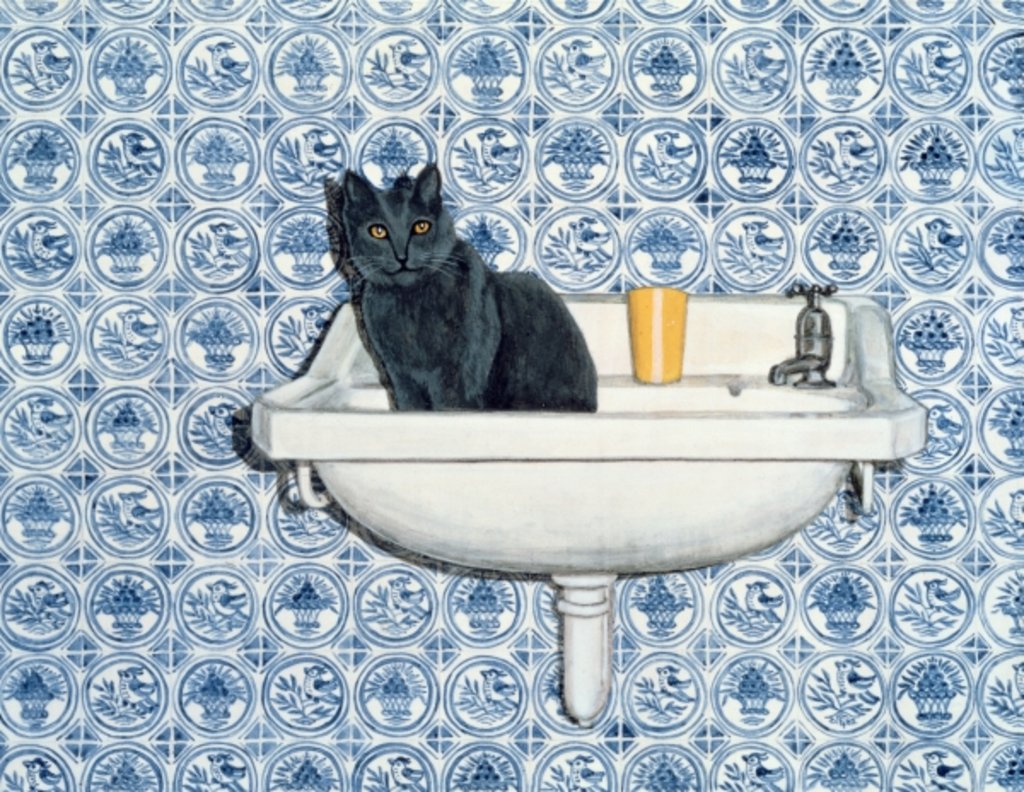 Detail of My Bathroom Cat by Ditz Ditz