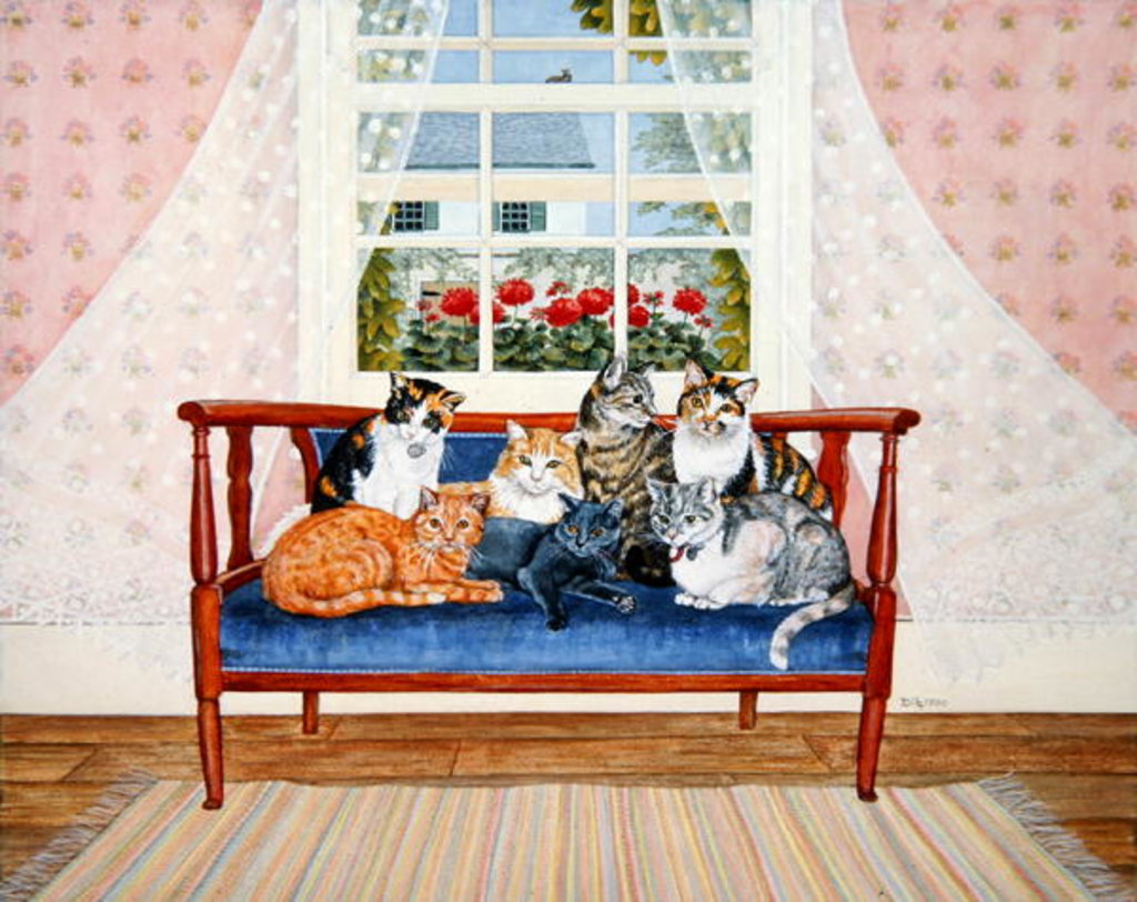 Detail of Biedermeier-Cats by Ditz Ditz