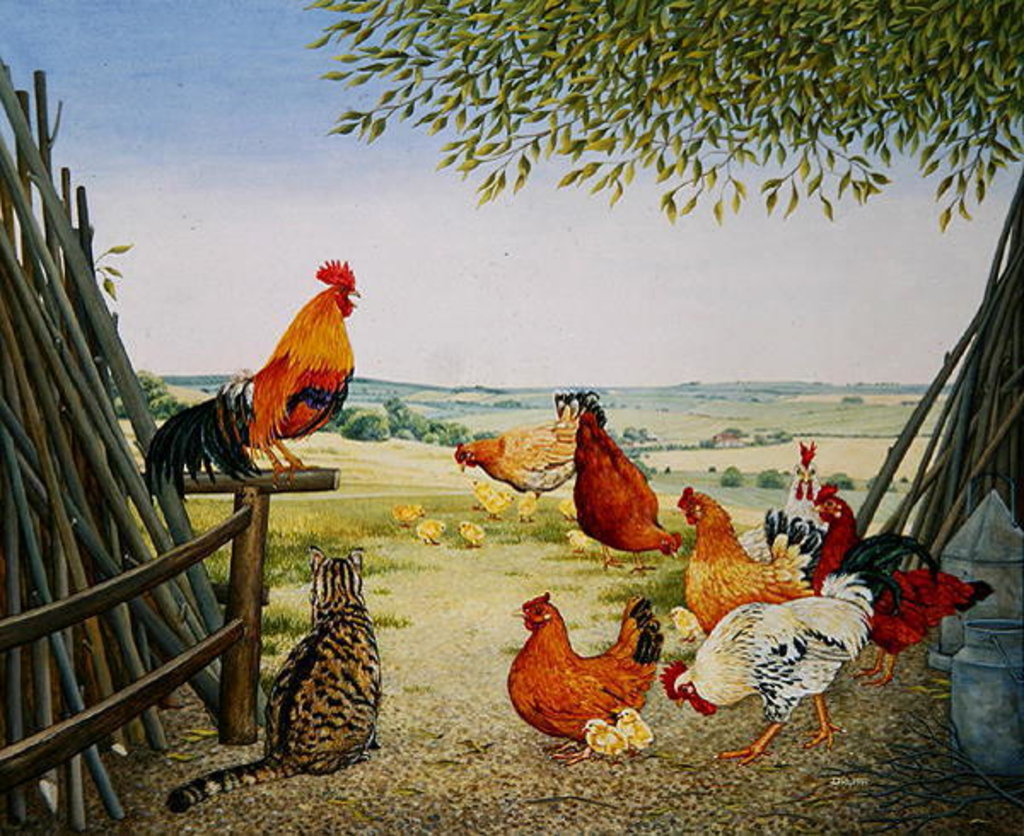 Detail of The Fowl and the Pussycat by Ditz Ditz