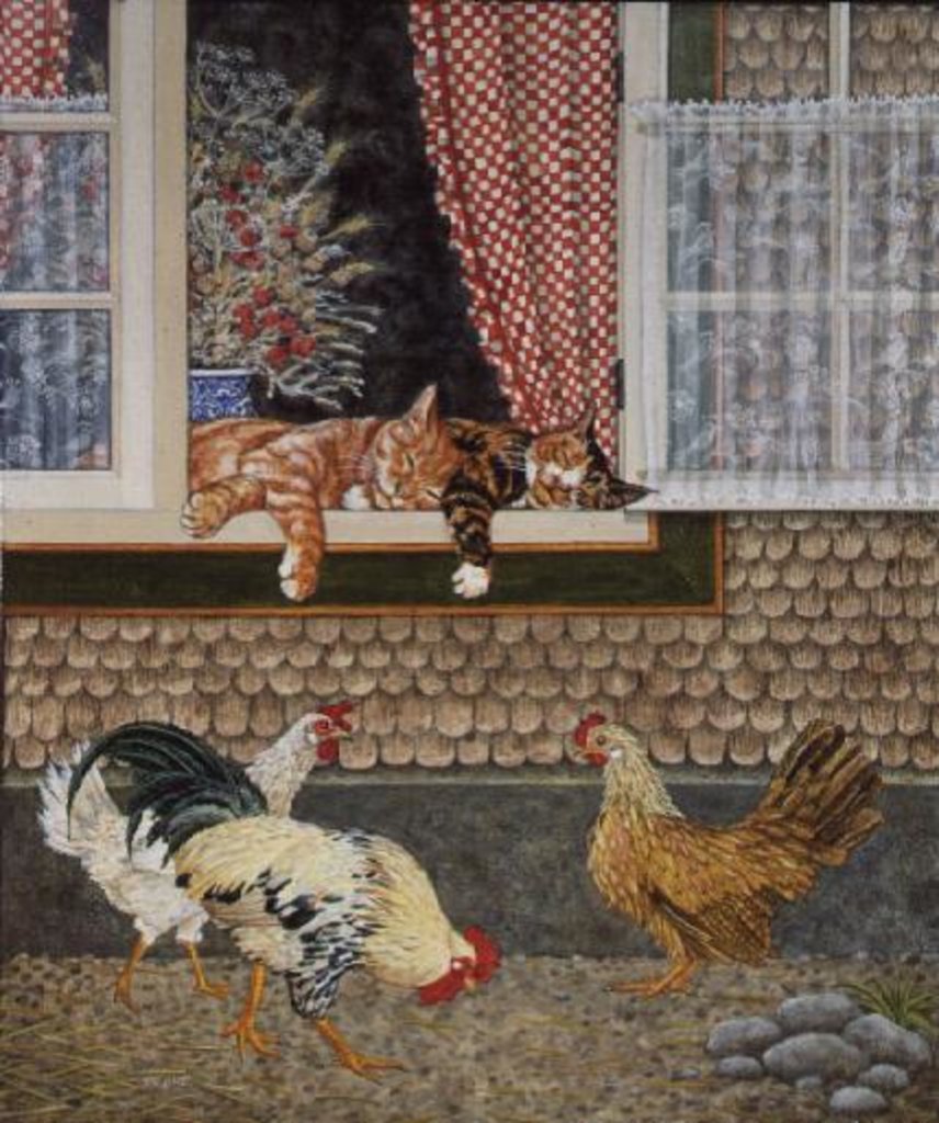Detail of The Fowl and The Pussycats by Ditz Ditz