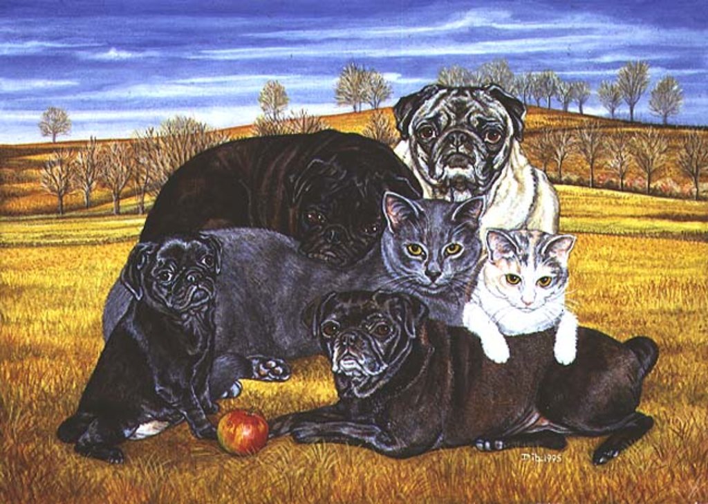 Detail of Hocking County Pug-Cats, 1995 by Ditz Ditz