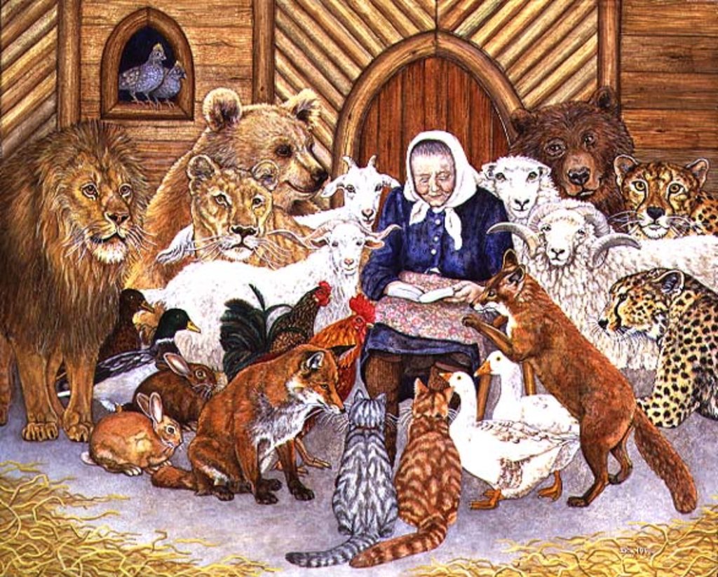 Detail of Bedtime Story on the Ark, 1994 by Ditz Ditz
