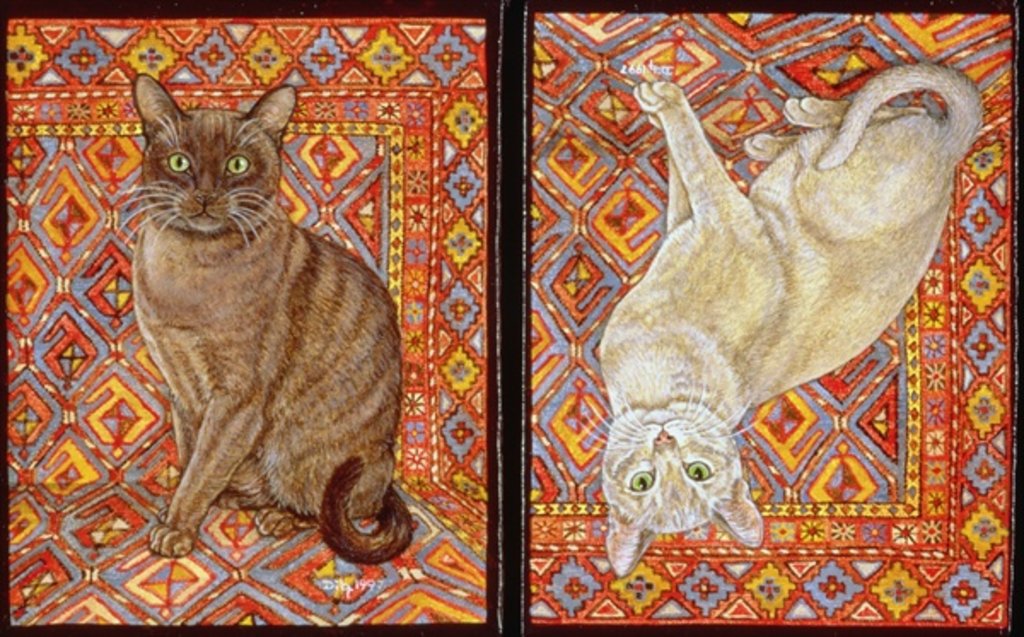 Detail of Burmese Carpet-Patch, 1997 by Ditz Ditz
