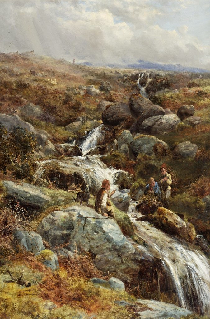 Detail of Moorland Torrent by George Vicat Cole