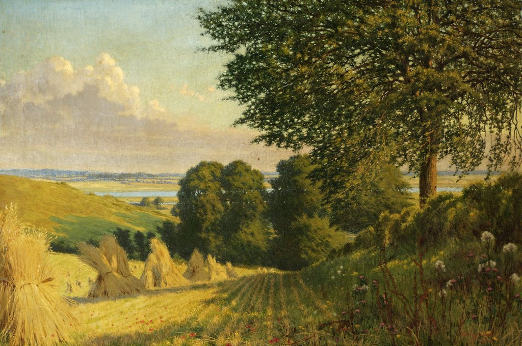 Detail of Harvest Scene by William Savage Cooper