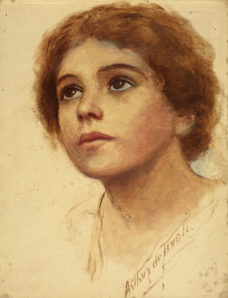 Detail of Girl's Head by Arthur de Tivoli