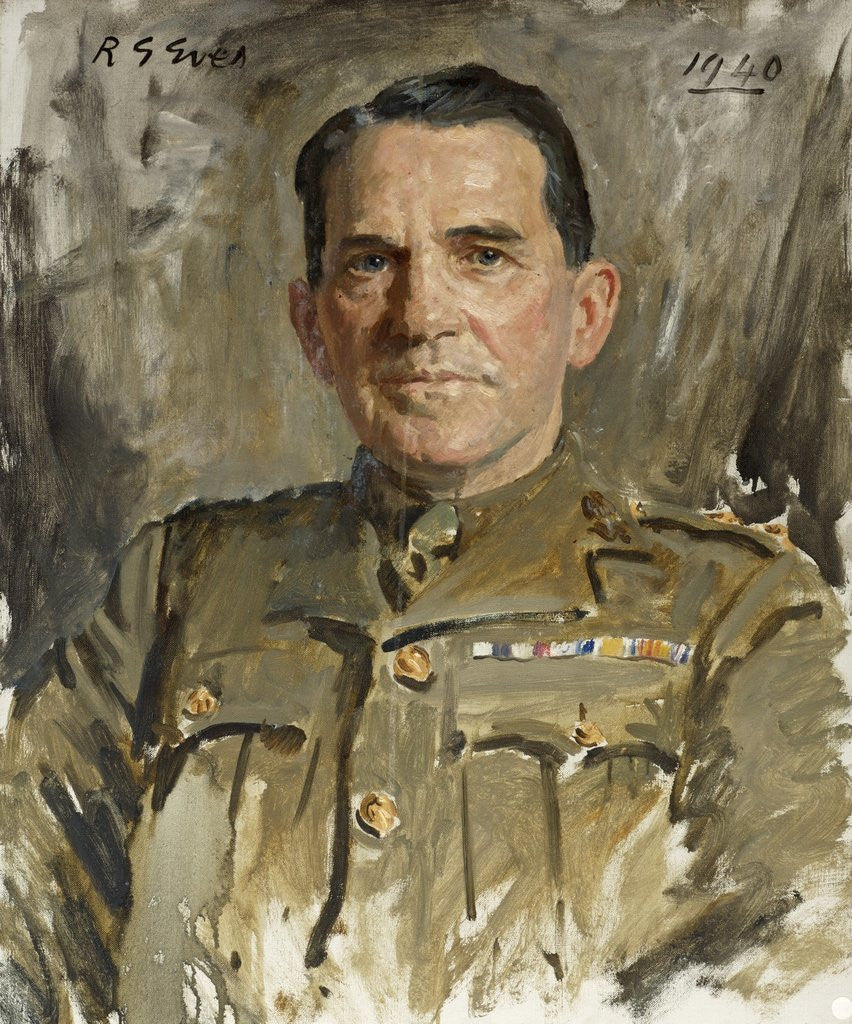 Detail of Lt Col J.V. McCormack MC by Reginald Grenville Eves