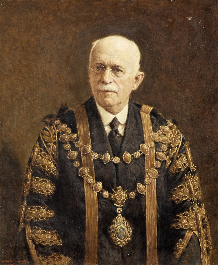 Detail of Alderman Percy M. Bright, Mayor of Bournemouth 1927-1931 by Hardy Dorofield