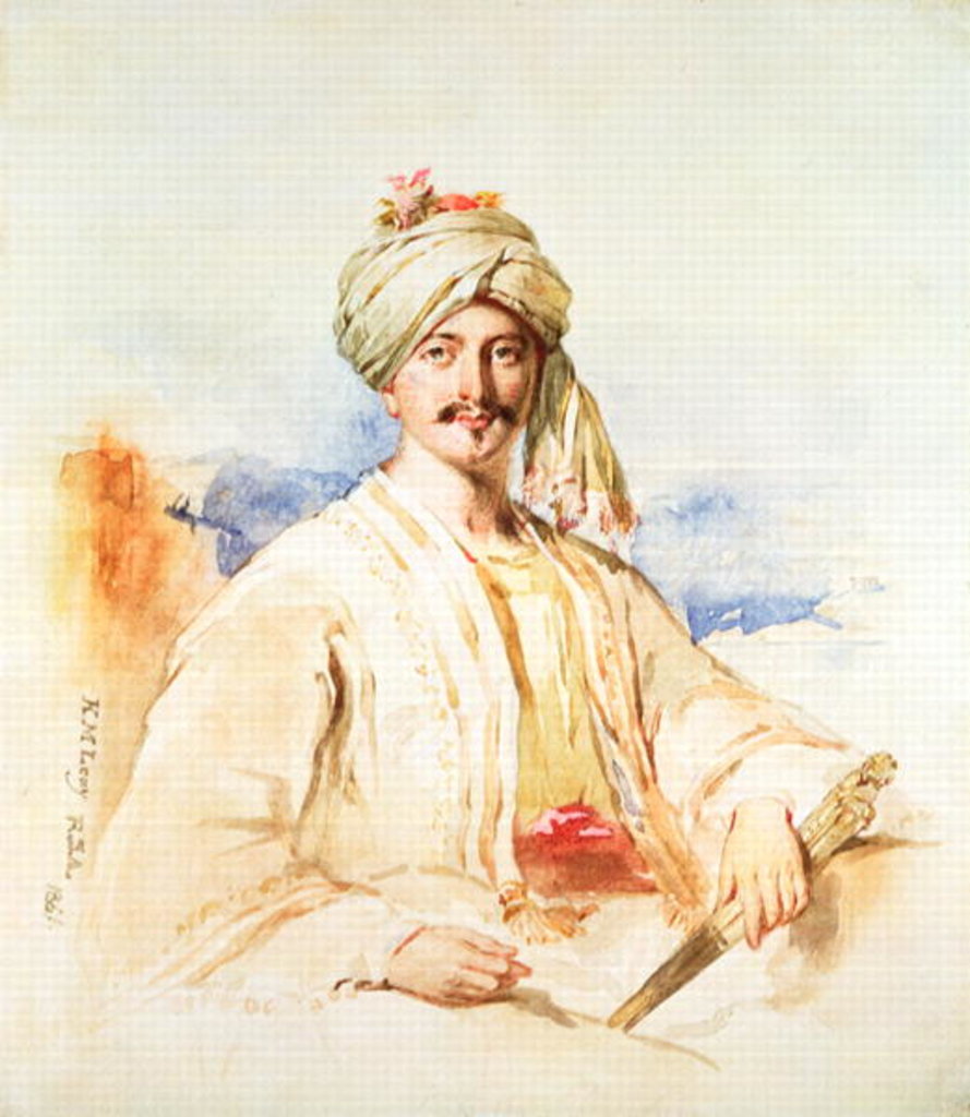 Portrait of a Man in Oriental dress, 1861 by Kenneth Macleay