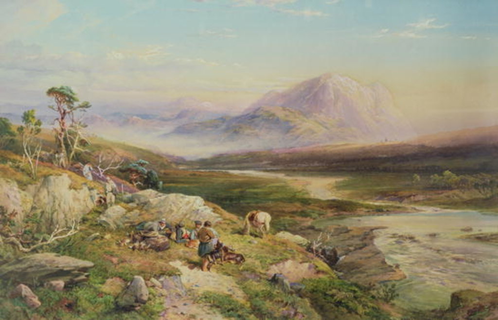 Detail of End of the Shoot, Loch Maree by Thomas Miles II Richardson