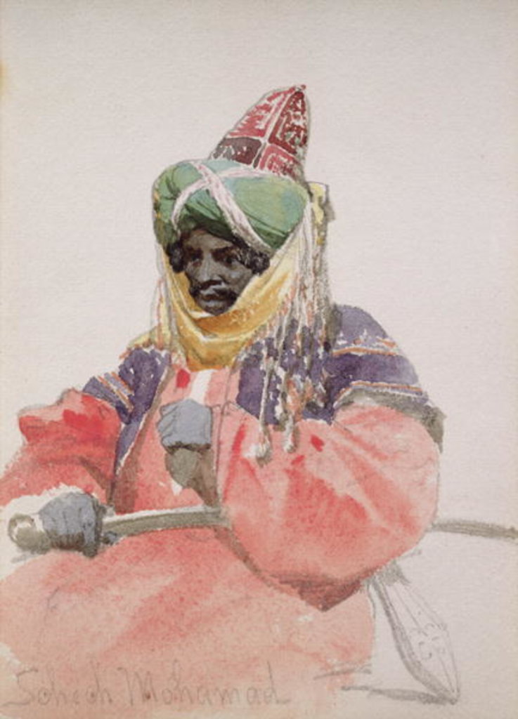 Detail of Portrait of an Arab by Carl Haag