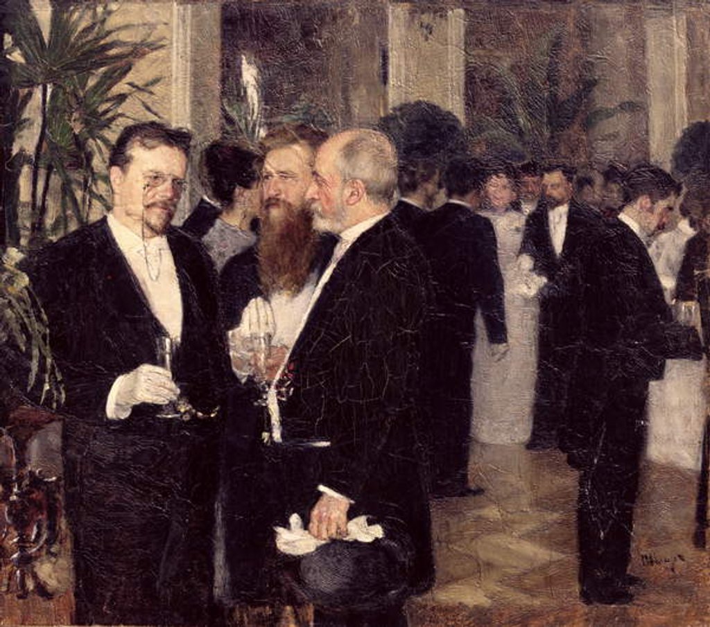 Detail of At the Ball, 1900 by Peter Alexandrovich Nilus